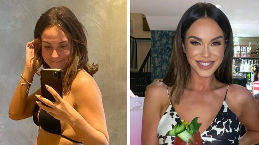 Vicky Pattison shows off front AND side boob in a revealing