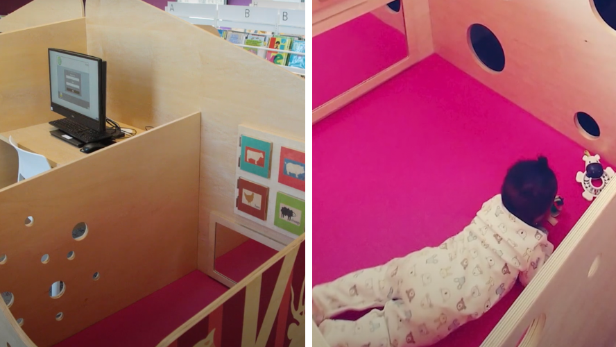 Library praised by families for having baby cribs attached to its desks - Vimarsana News