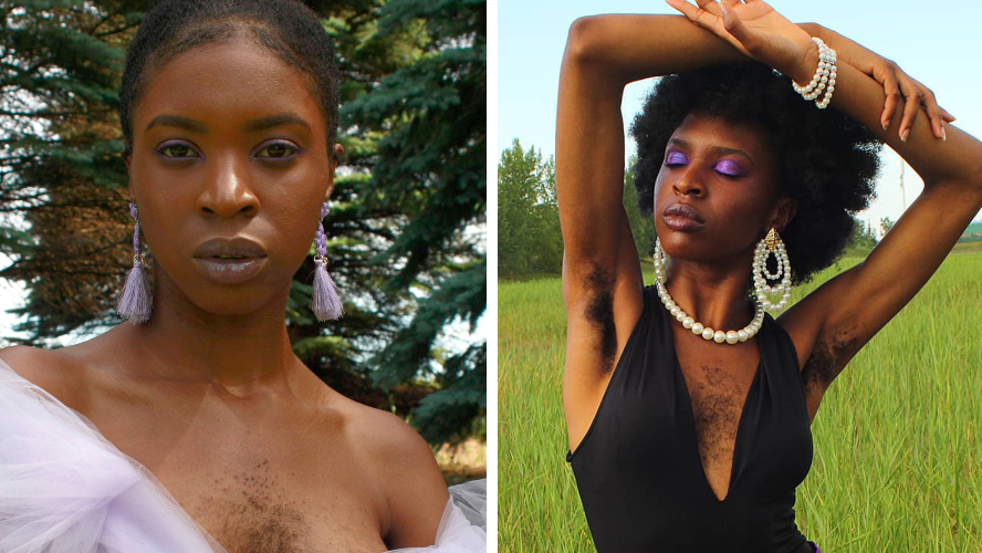 Woman who let her chest hair grow out says she's never felt so confident