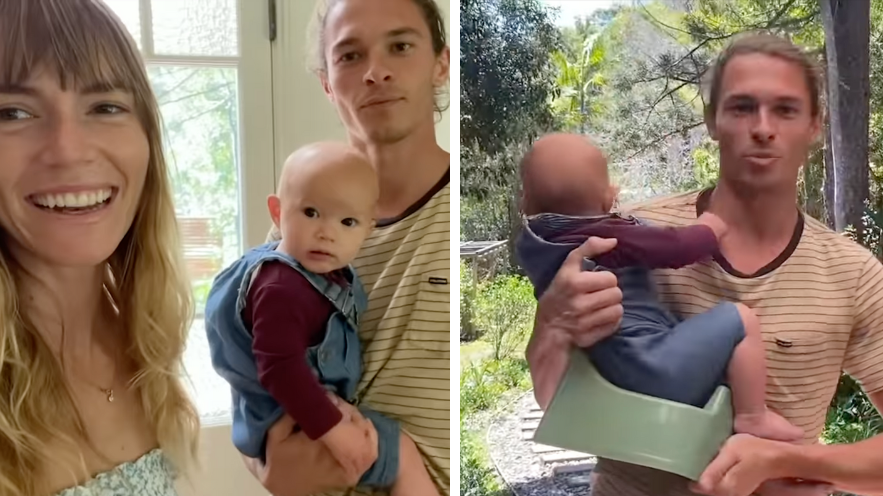 Couple claimed they potty trained their daughter at just two weeks old - Vimarsana News