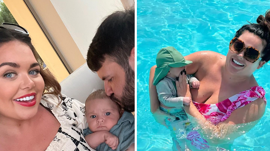 Scarlett Moffatt praised by fans as she 'normalises her boob gap' while  wearing swimming costume on holiday