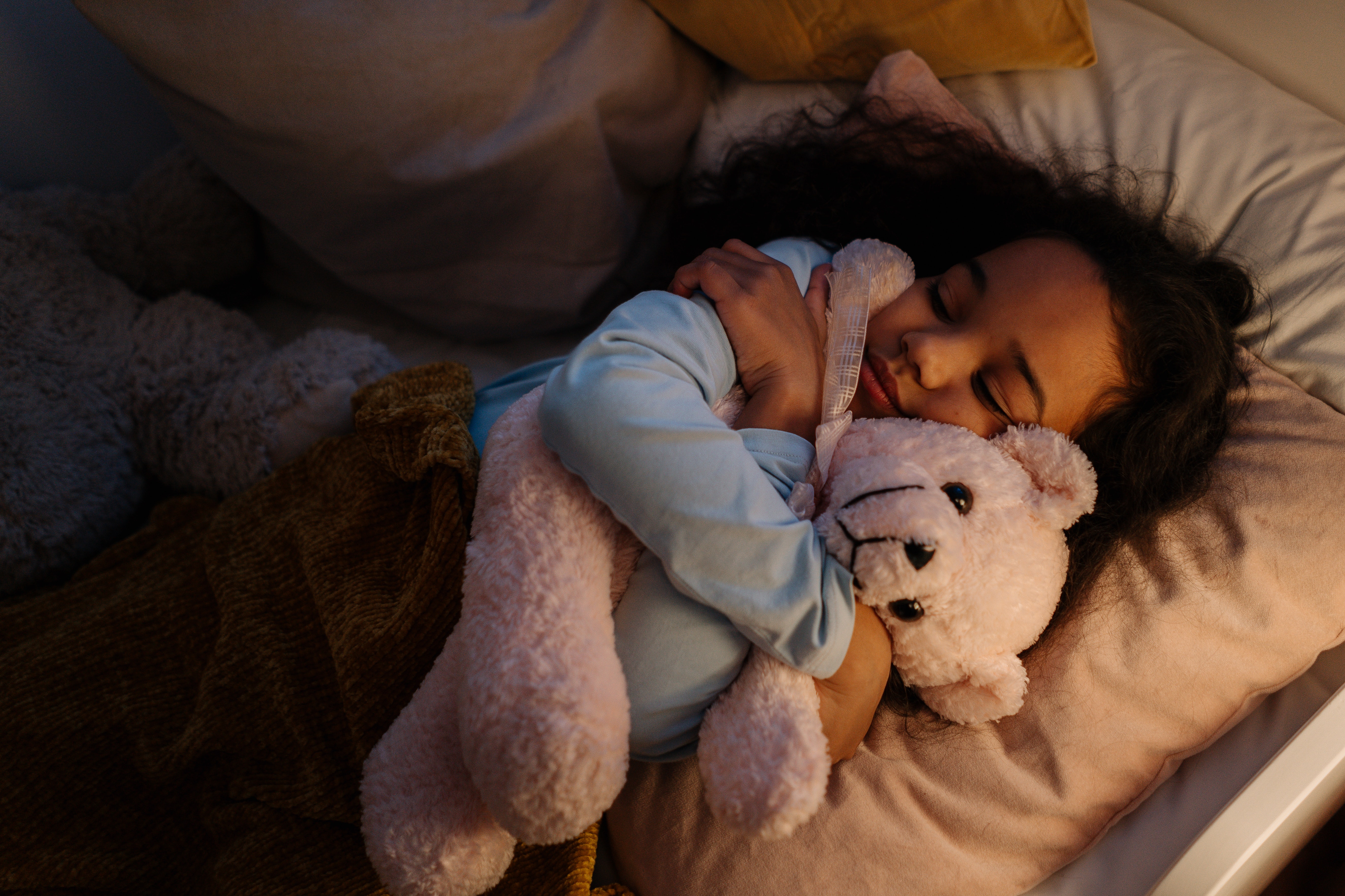 Girl's teddy bear with recording of late mom's heartbeat