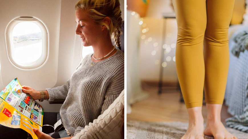 Can You Wear Compression Leggings On Long Flights