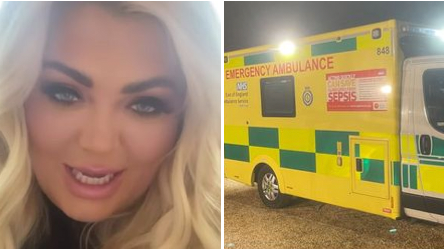 Gemma Collins says she had heart attack symptoms as ambulance is called to her home - Vimarsana News
