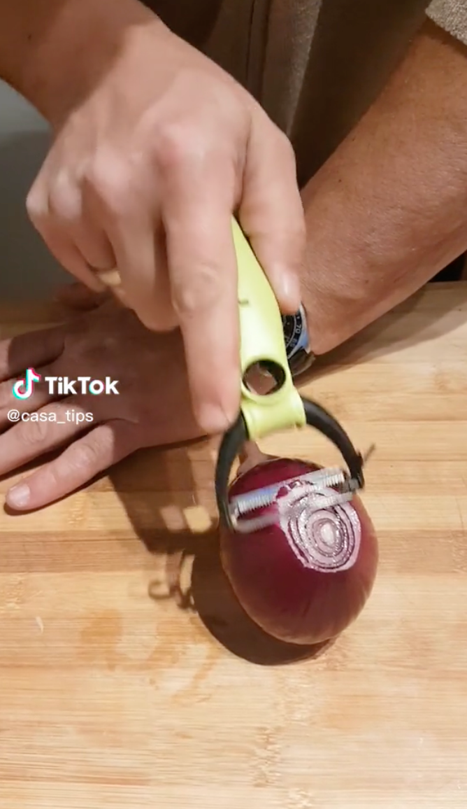 I Tried This TikTok Hack for Slicing Onions—It's Life Changing