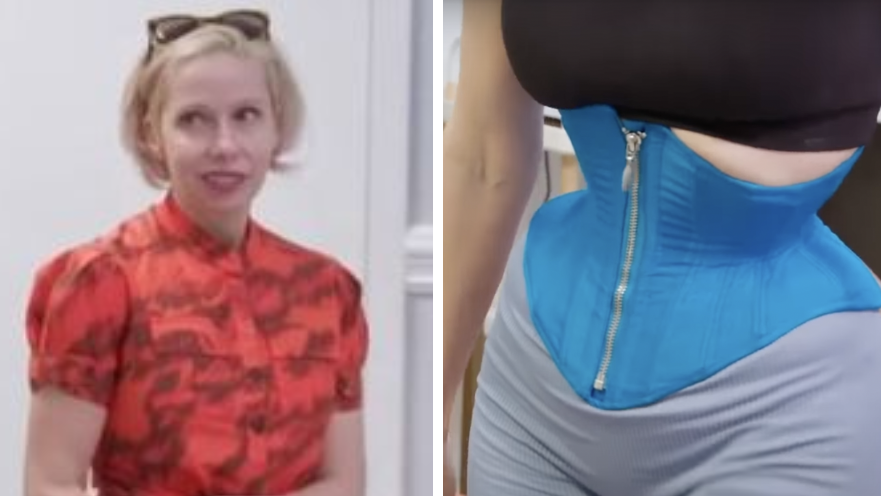 Before and after the corset  Corset training, Waist training, Fashion