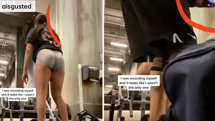 How does Julia not make people around her at the gym uncomfortable…? :  r/gymsnark