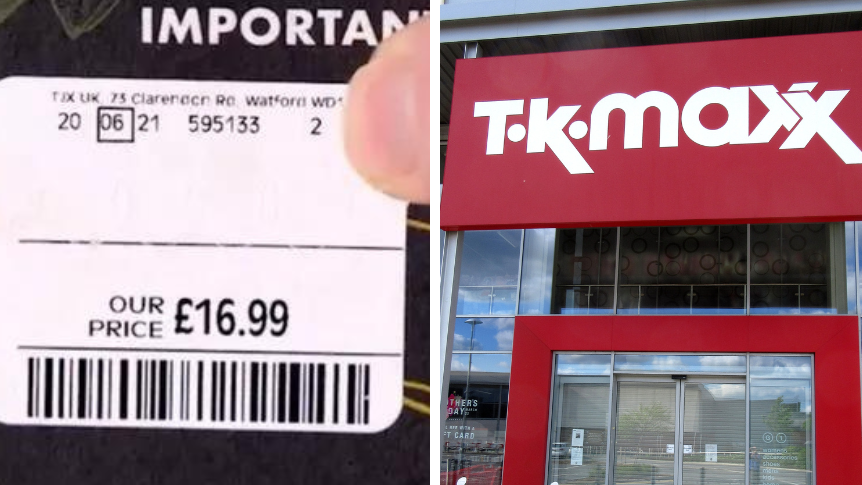 TK Maxx former employee reveals why you should look out for '2' marking on  price tags  Items marked with a number '2' are genuine pieces of stock  from the original designer