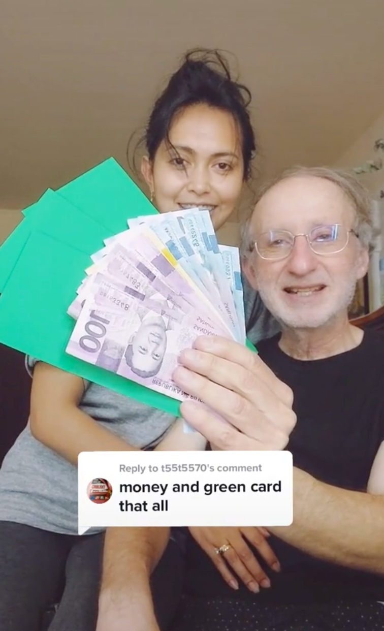 Couple with 42-year age gap hits back at trolls on TikTok