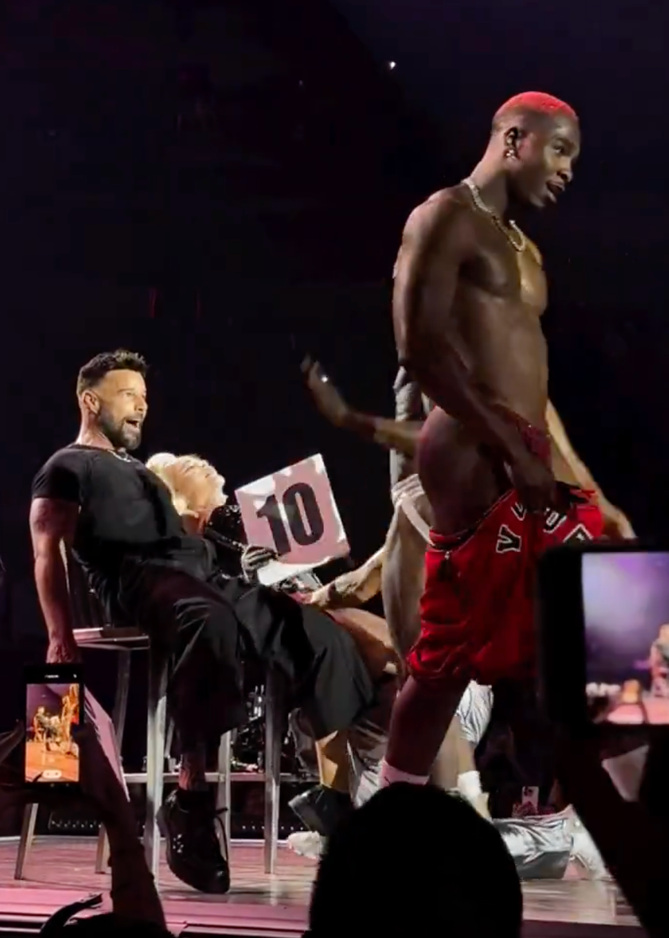 Fans all spot the same awkward thing as Ricky Martin joins Madonna on stage