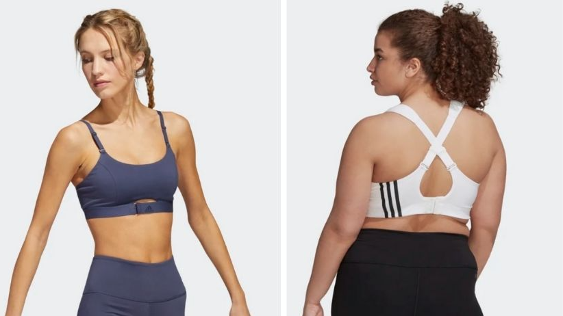 Adidas sports bra adverts that showed women's bare breasts are