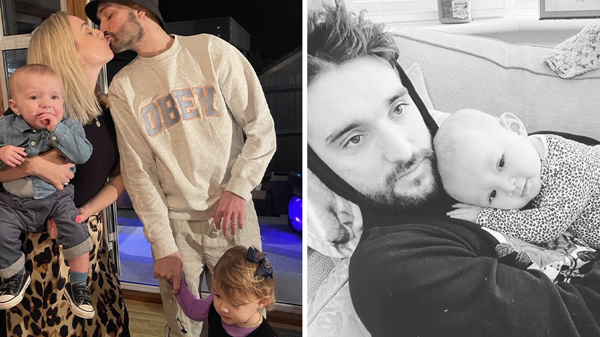 Daddy came to see us': Tom Parker's wife Kelsey shares