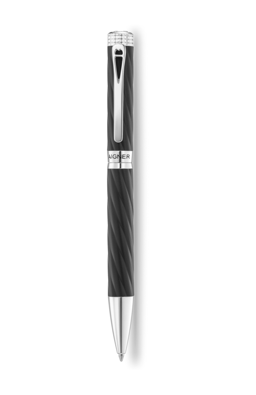 Aigner Metal Ballpoint Pen Blue and Silver RivoliShop