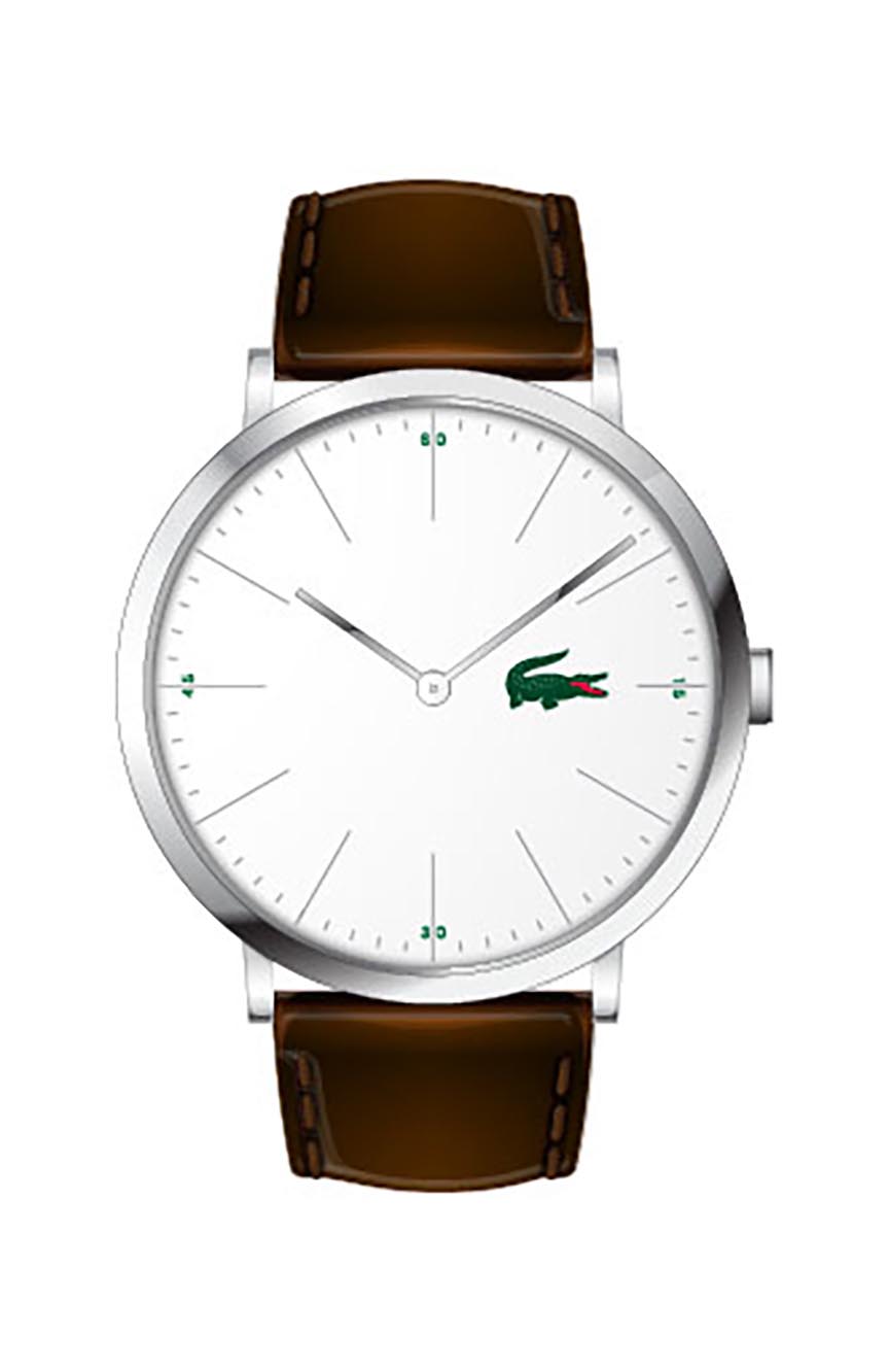 LACOSTE MENS QUARTZ LEATHER WATCH 2010872