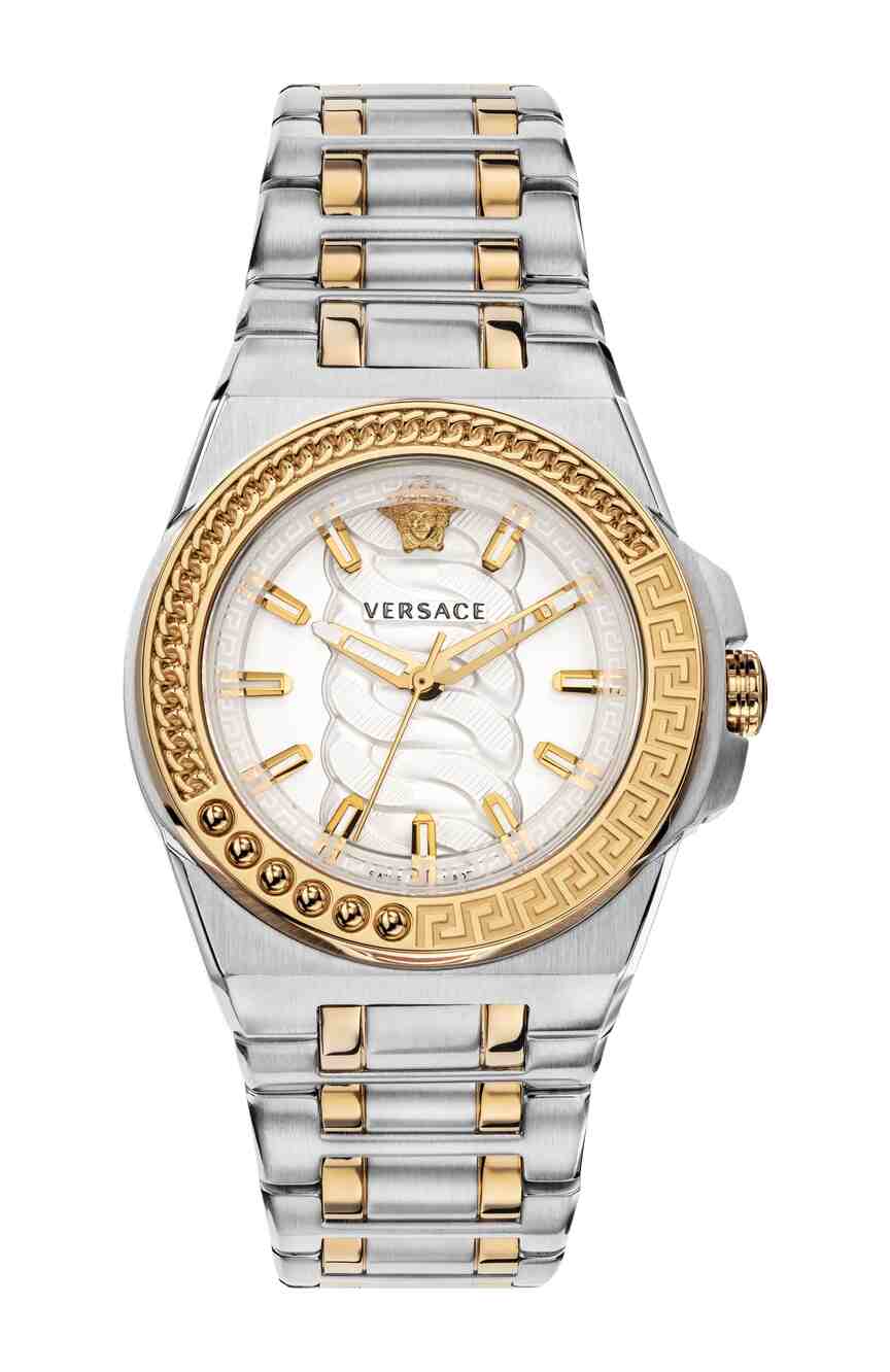 Versace gold 2024 chain reaction watch