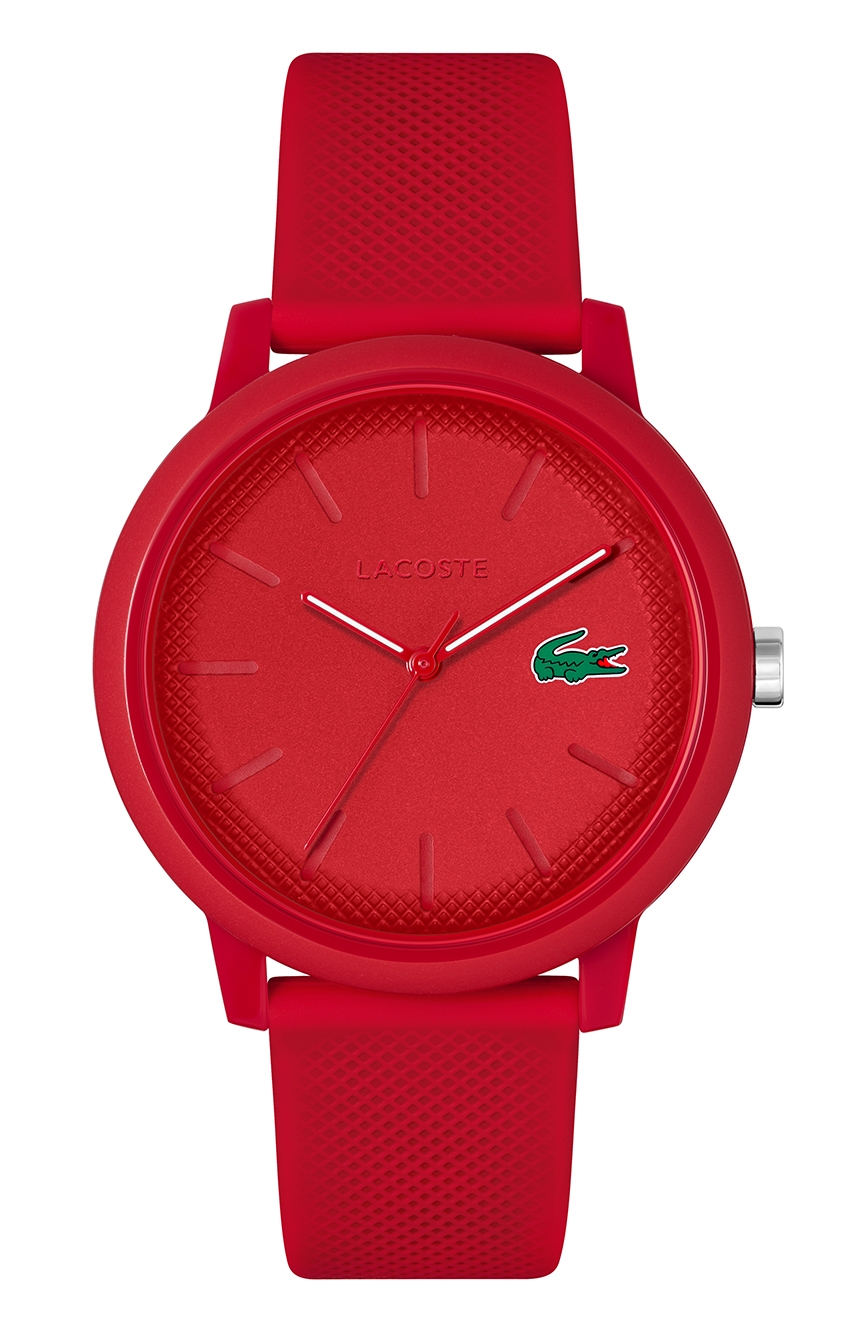 LACOSTE MENS QUARTZ SILICONE WATCH 2011173