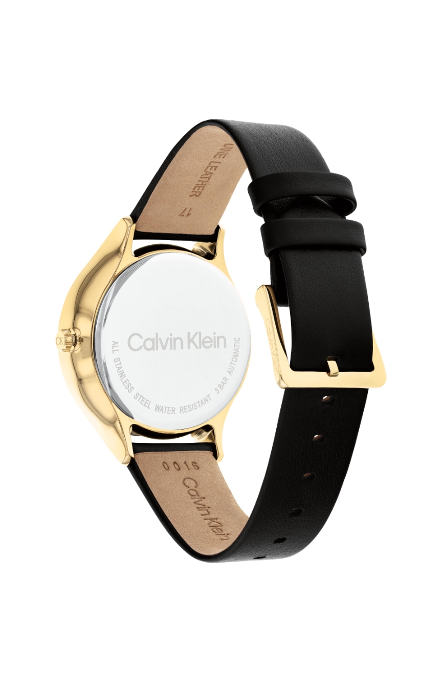 Calvin Klein CALVIN KLEIN WOMENS AUTOMATIC LEATHER WATCH