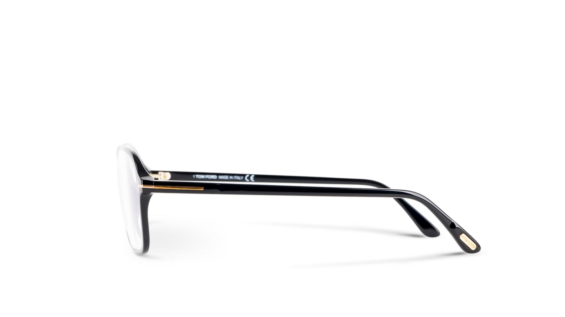 Tom Ford Men Square Dark Havana Eyeglass 