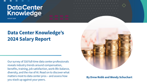 Data Center Knowledge's 2024 Salary Report cover Data Center Knowledge's 2024 Salary Report cover