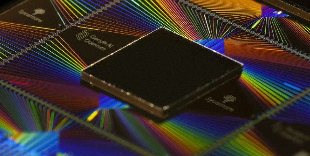 Google's Sycamore chip for quantum computing Google's Sycamore chip for quantum computing