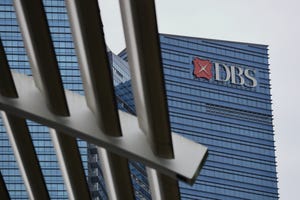 DBS logo on building