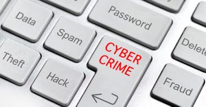 keyboard with cybercrime keys