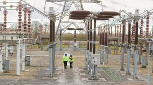 Electricity substation power workers Electricity substation power workers