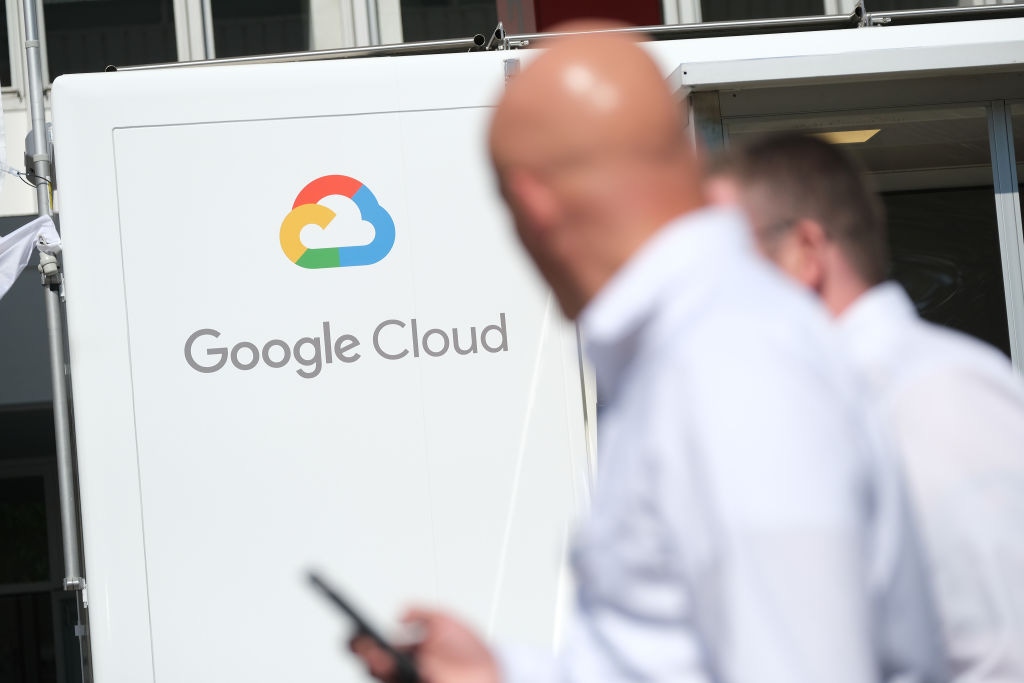 Google Cloud exhibit at the 2019 IAA Frankfurt Auto Show in September 2019 Google Cloud exhibit at the 2019 IAA Frankfurt Auto Show in September 2019
