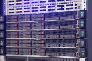 Rack mount server equipment in data center