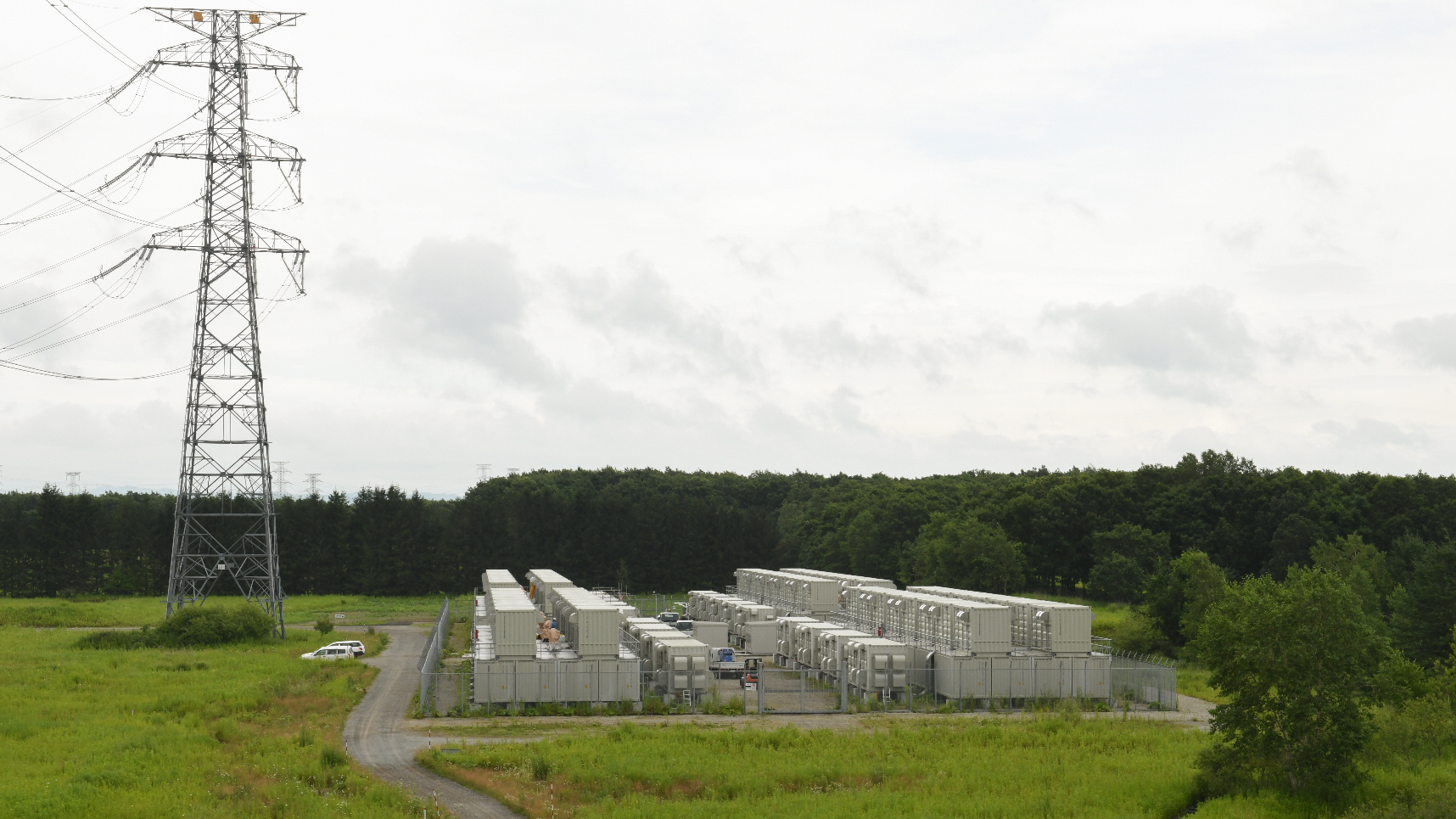 Energy held in the flow batteries at the Hokkaido plant mirrors tanks of gas waiting to be burned.