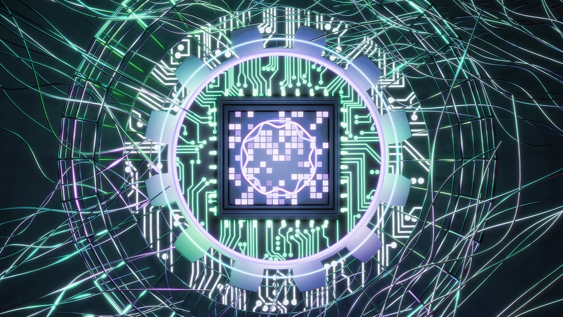 AI data center concept