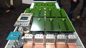 Nvidia's DGX-2 supercomputer on display at GTC 2018