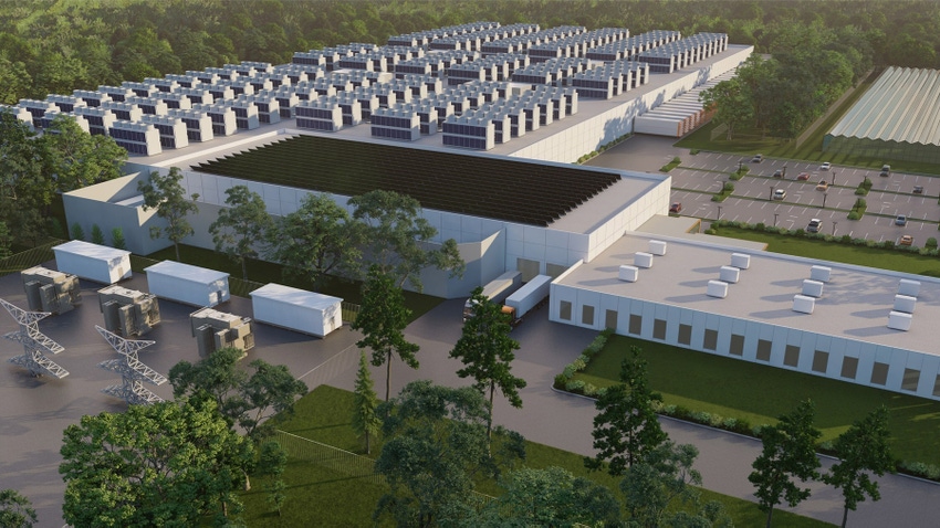 A rendering of 5C Data Centers’ CMH01 facility in Columbus, Ohio
