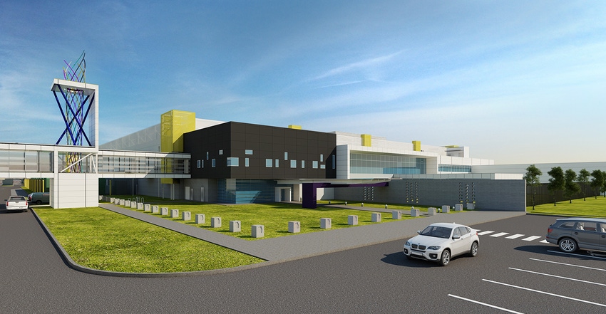 Rendering of RagingWire's data center in Garland, Texas