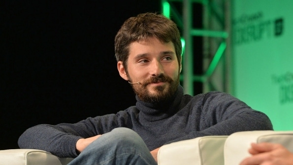 Docker CTO Solomon Hykes appears on stage at the 2014 TechCrunch Disrupt Europe/London.