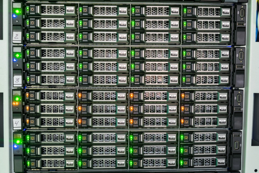 Storage servers closeup