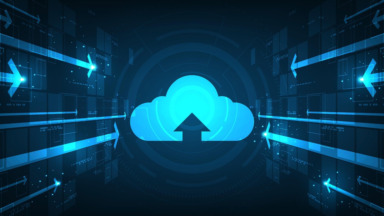Cloud migration illustration Cloud migration illustration