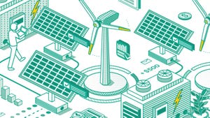 Data center hybrid energy systems illustration Data center hybrid energy systems illustration