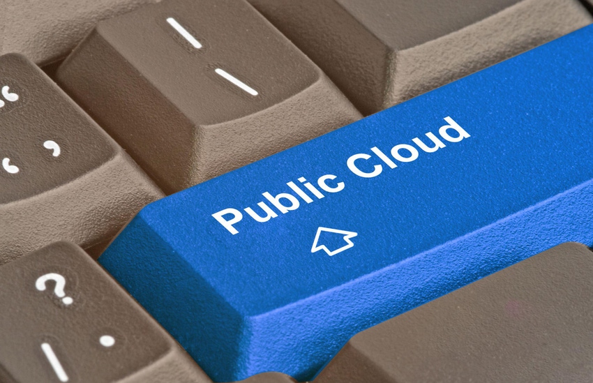 Keyboard image of the public cloud.