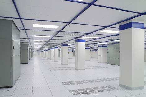 The server hall of a data center operated by CoreSite, which is filing for a $230 million IPO.