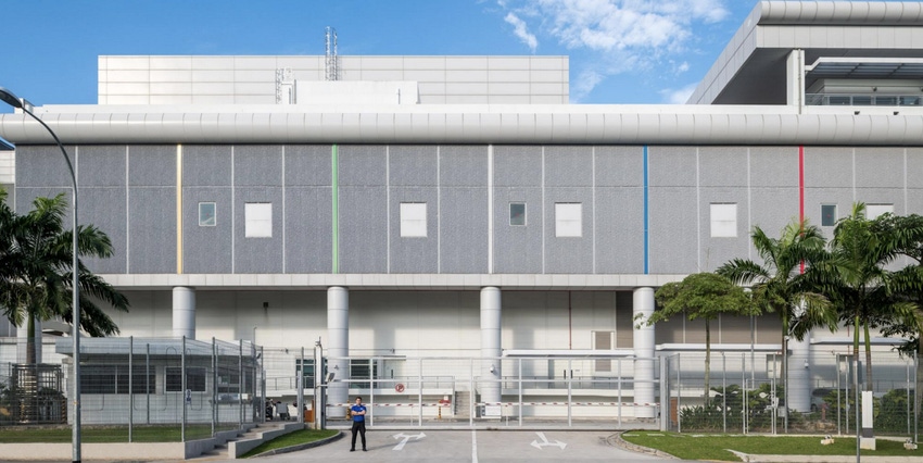 Entrance to the Google data center in Changhua County, Taiwan
