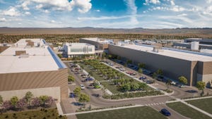 Meta data center campus in Arizona - 3D render