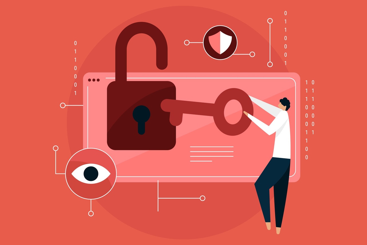Encryption concept art Encryption concept art