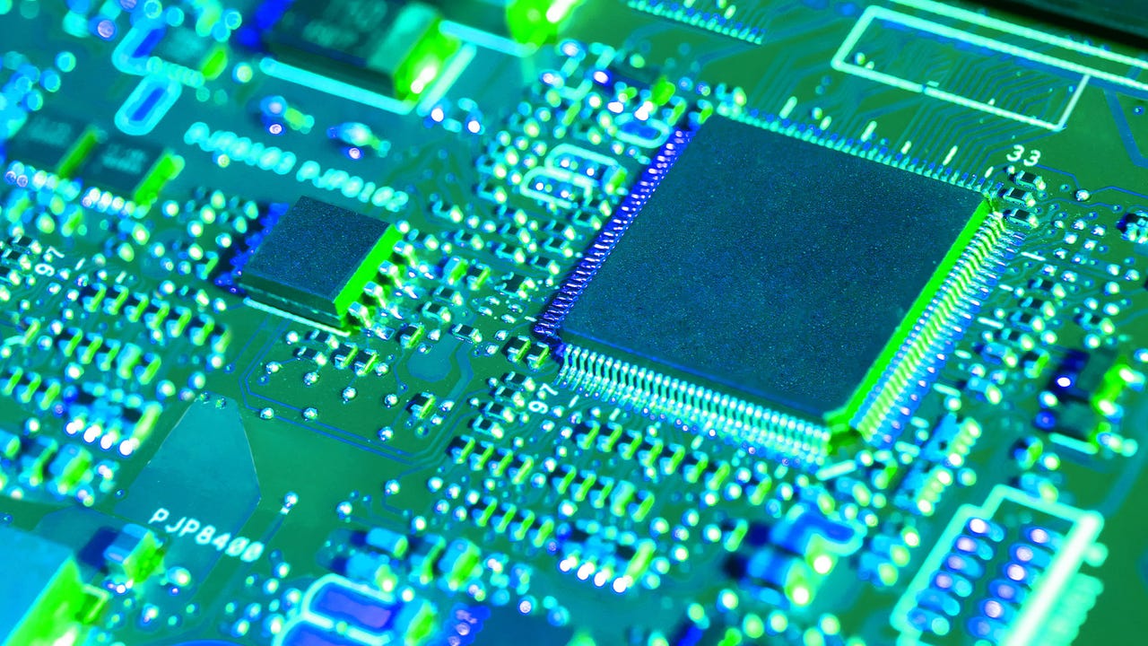 AI chip illustration AI chip illustration