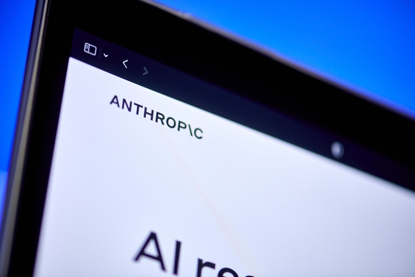 Anthropic logo on a computer screen