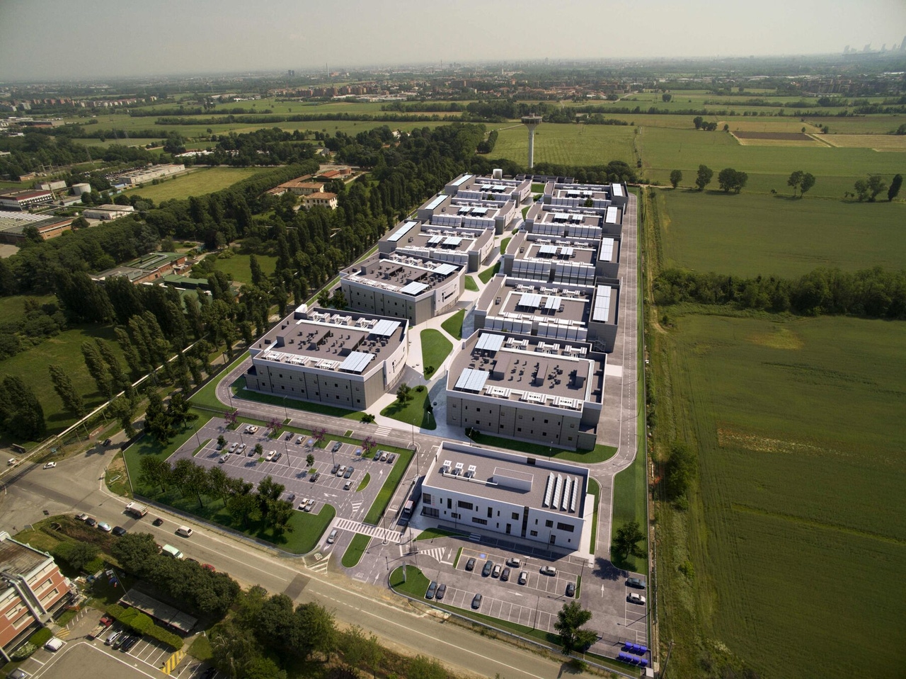 A digital impression of Data4’s planned Mil02 campus in Milan. A digital impression of Data4’s planned Mil02 campus in Milan.