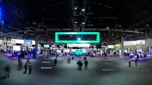 The show floor at HPE Discover 2018 in Madrid
