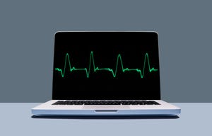 Laptop with healthy heartbeat