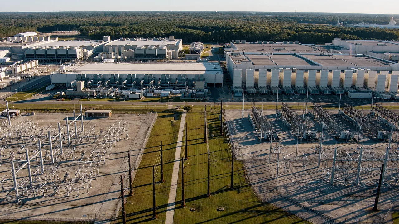 Google’s data center campus in Moncks Corner, South Carolina