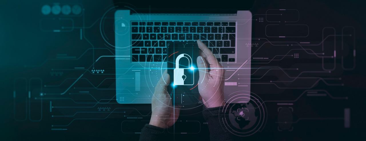 identity and access control phone and laptop padlock identity and access control phone and laptop padlock